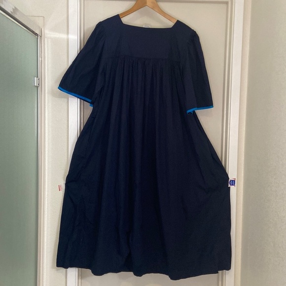 Smithsonian institution Blue Embroidered Sea Fish Appliqué Dress Size XL - Picture 16 of 16